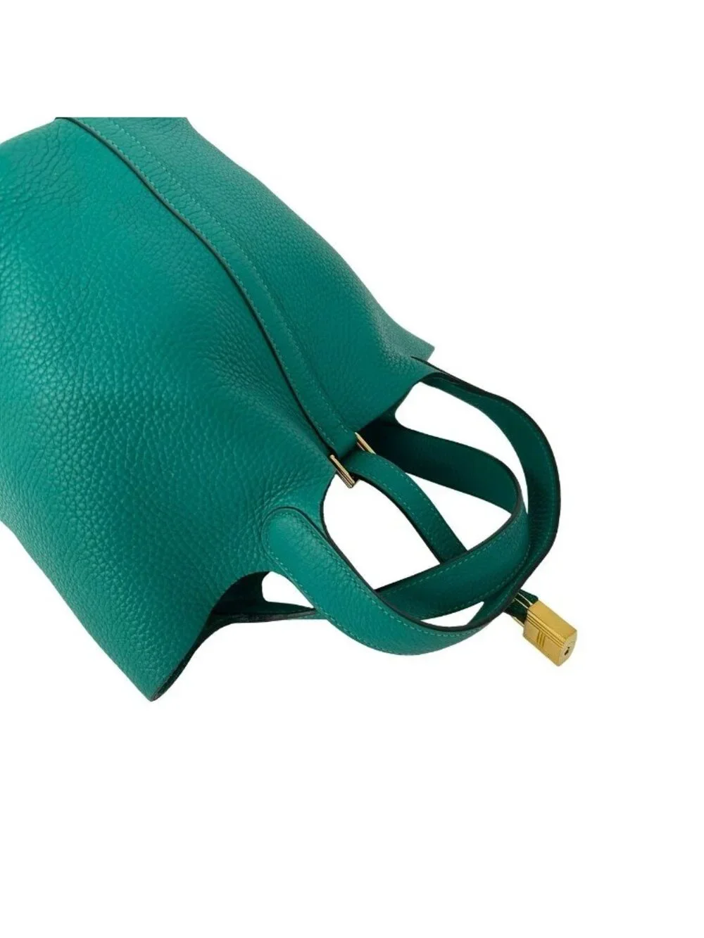 Hermes Picotin Lock Taurillon Clemence Handbag Mini Tote Vert Vertigo
